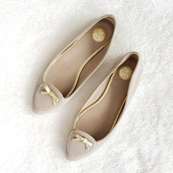 Tory Burch Canvas Flats - Picture 1 of 9
